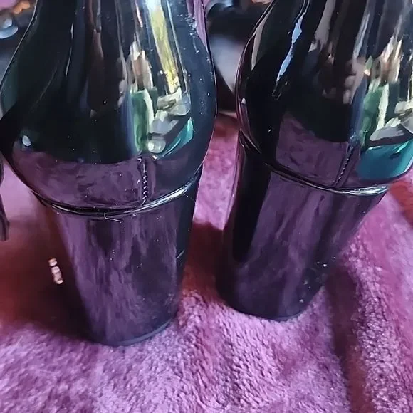 Sam Edelman Odina Block Heel Sandal Patent Black US Size 7.5 - Picture 3 of 6